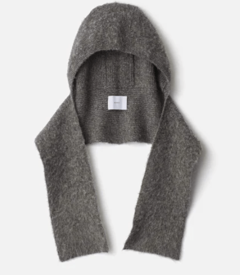 ssstein WOOL/ALPACA MILLED KNIT BALACLAVA
