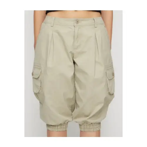 LAGUA GEM HEM SHIRRING SABRINA パンツ