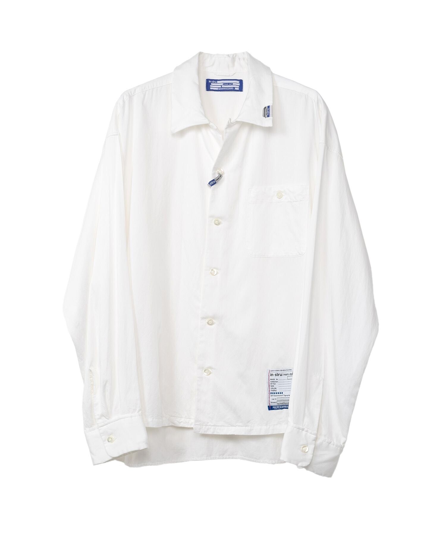 in・stru(men-tal). Satin Shirt