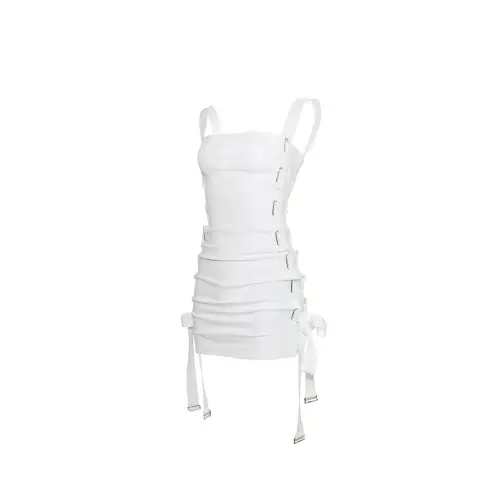 THEREDTHREAD S contrast jersey dress mini