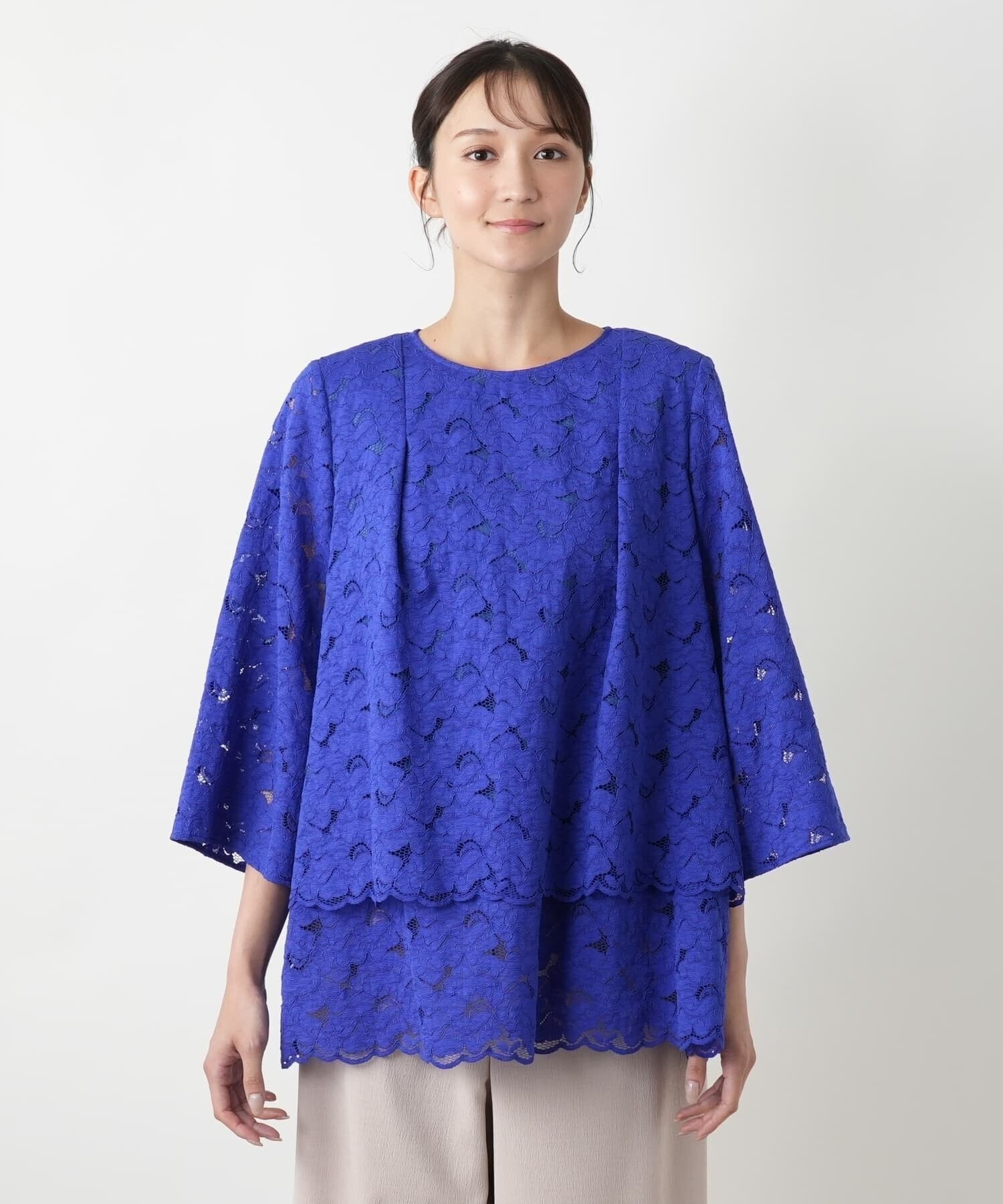 Leilian レースブラウス【BOURGE】