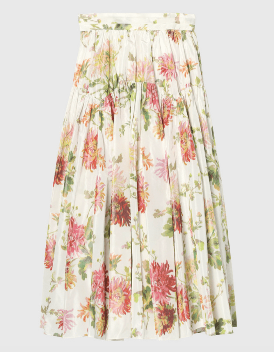 DÉPAREILLÉ LOOSEN FLOWER PRINT SKIRT