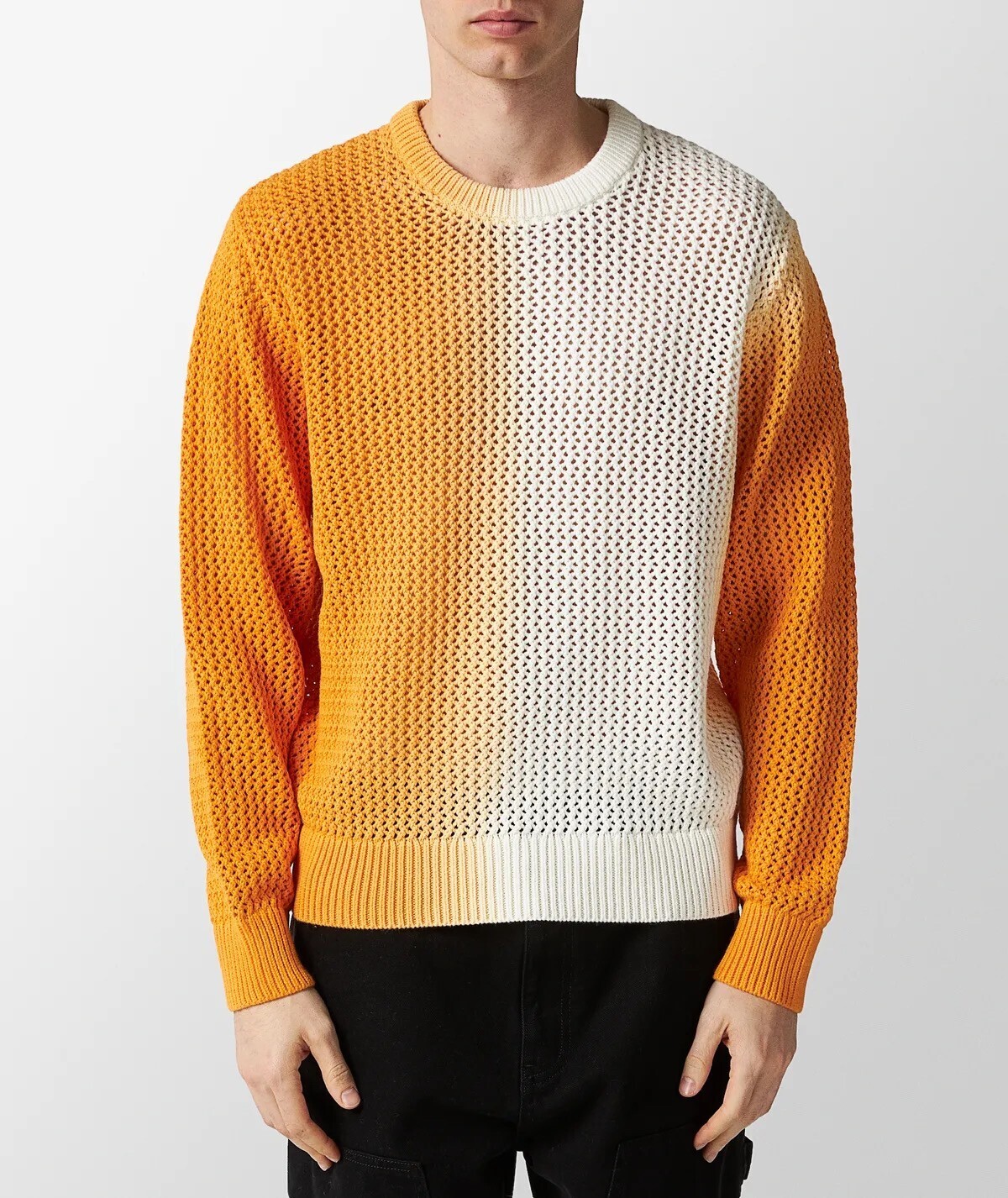 STUSSY Dyed Loose Guage Sweater - Orange