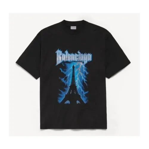 Balenciaga Paris thunderstorm oversized t-shirt