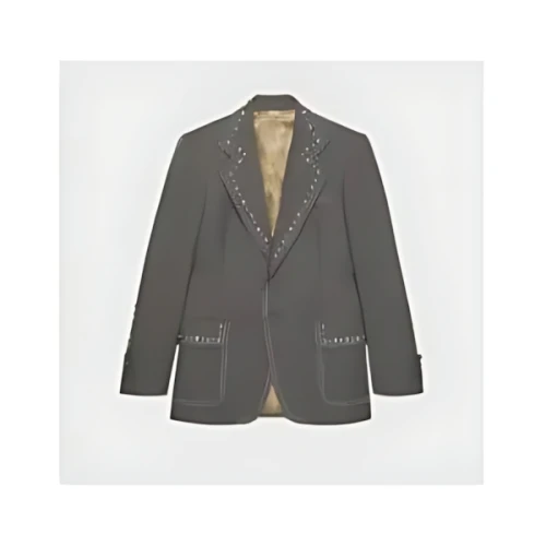 GUCCI FLUID DRILL STUDDED JACKET