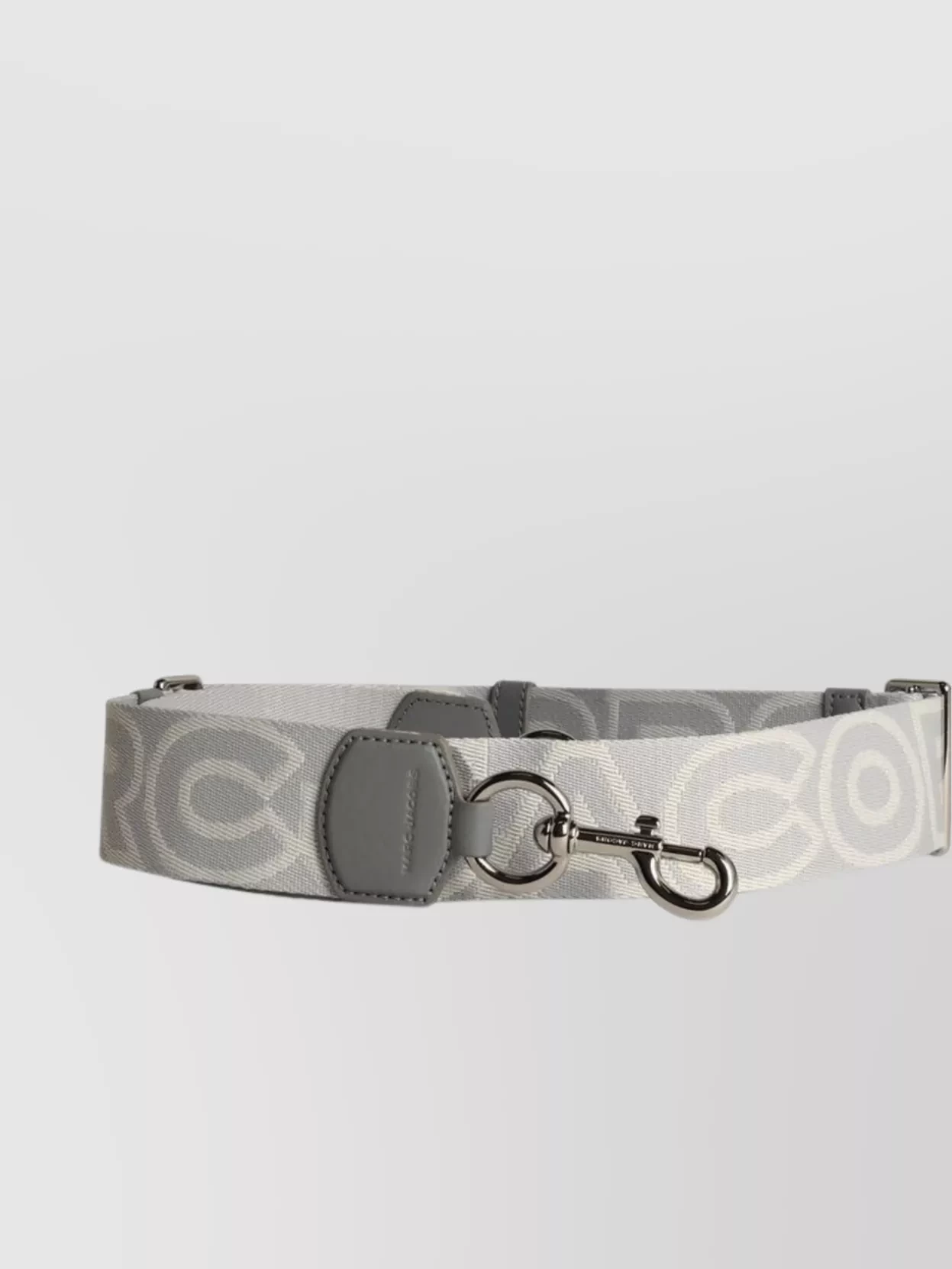 MARC JACOBS Adjustable cotton shoulder strap with metal hardware