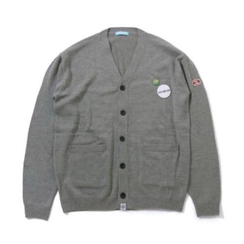 BILLIONAIRE BOYS CLUB KNIT CARDIGAN WITH BADGE