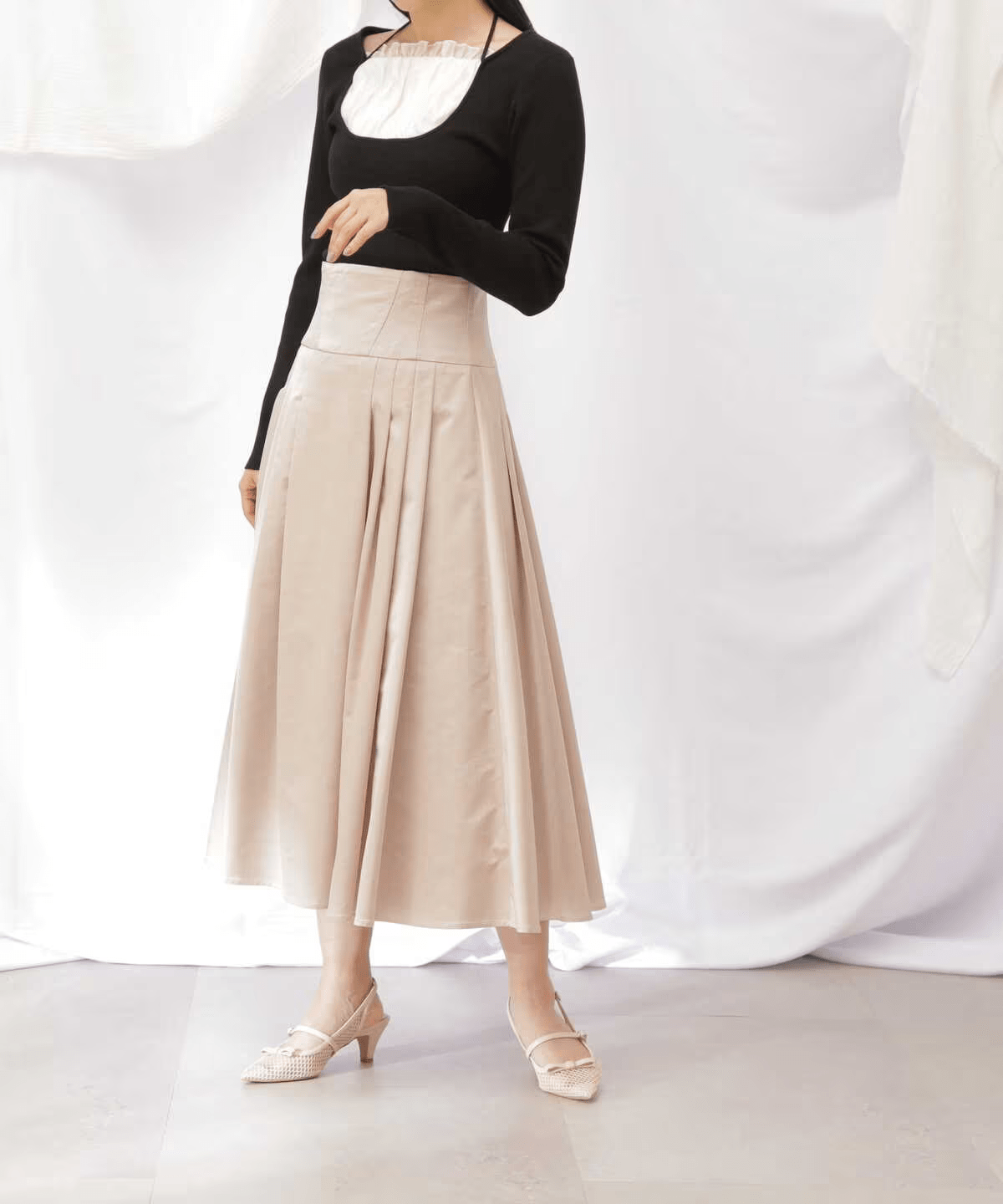 JILLSTUART コルセットウエストタックスカート