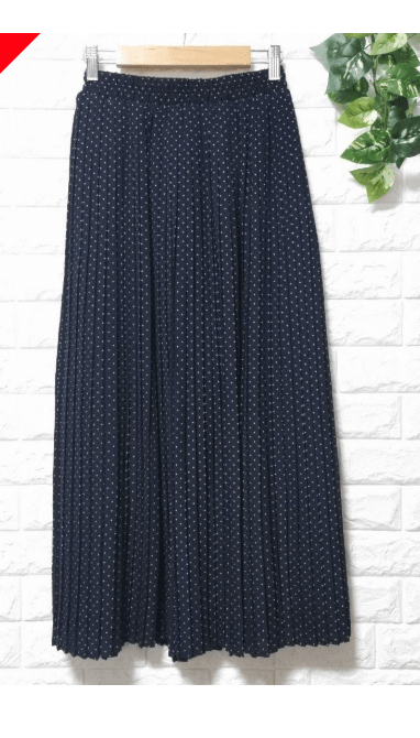 Te chichi TERRASSE ドット柄プリーツスカート
