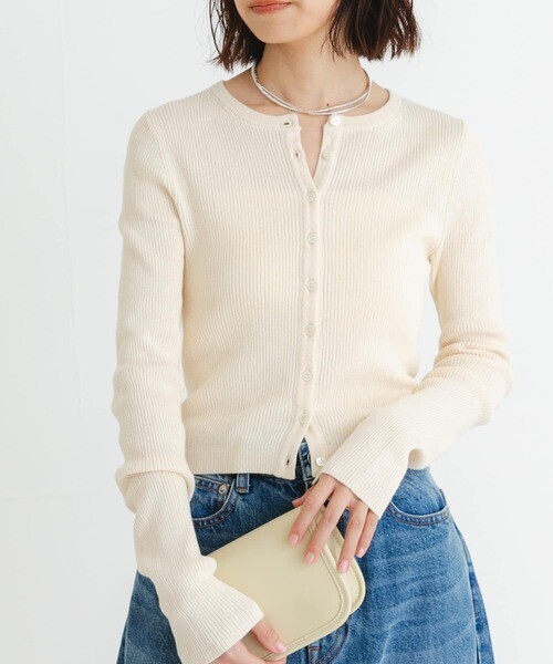 URBAN RESEARCH 『UR TECH』メランジコットンカーディガン