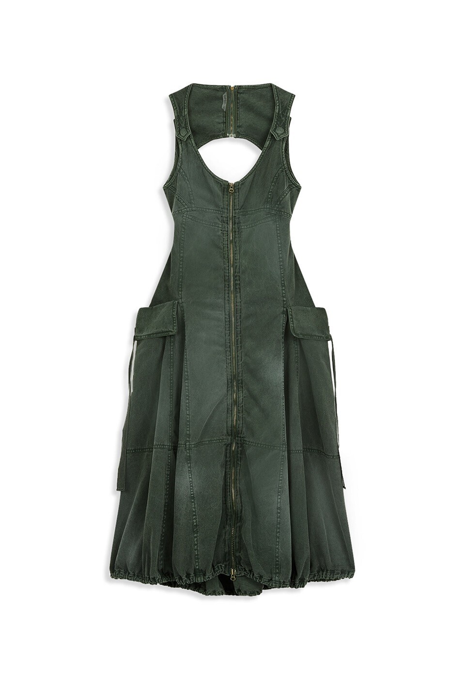 OPEN YY FIELD POCKET ZIP DRESS