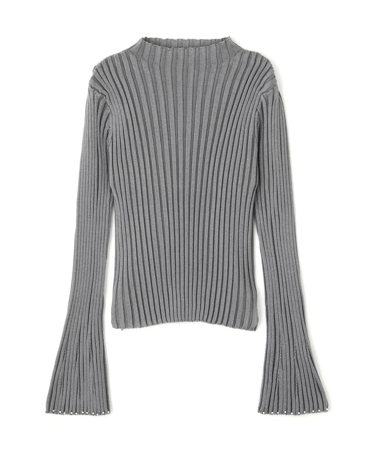 PROPORTION BODY DRESSING フレアスリーブパールデザインニット