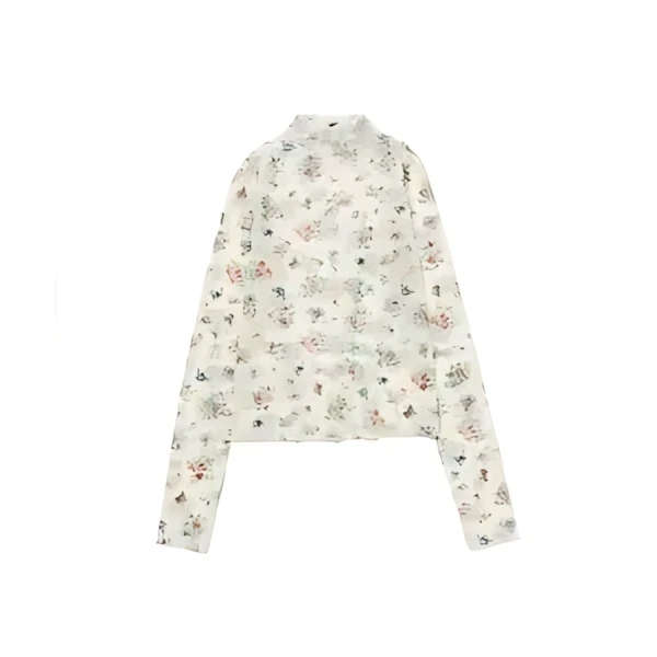 POPPY Floral patterns see-through tops