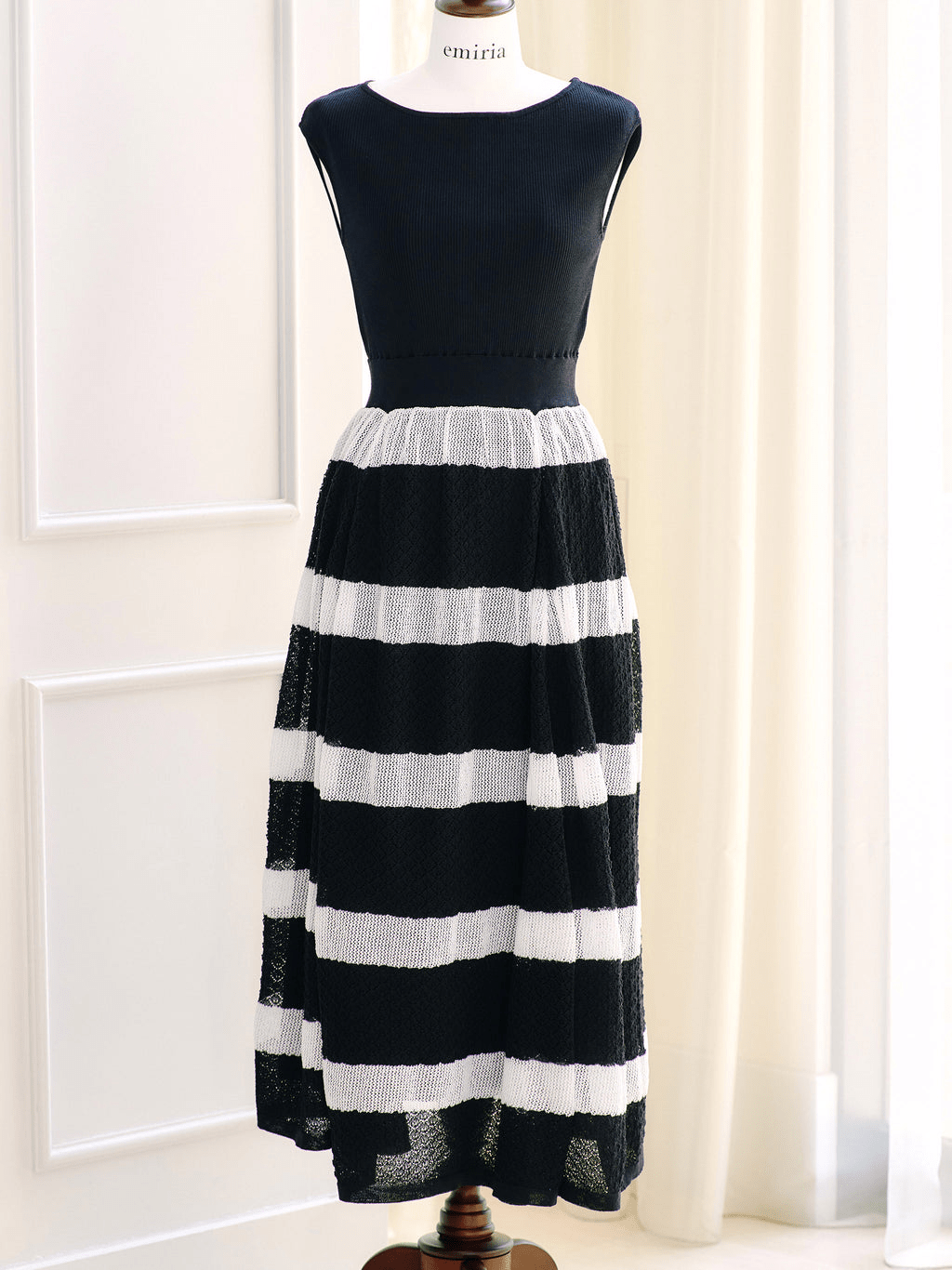 EmiriaWiz Croche rayures knit one-piece