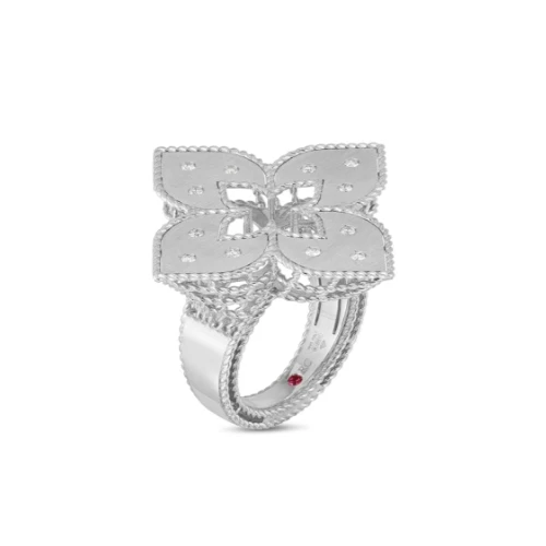 ROBERTO COIN VENETIAN PRINCESS RING WITH DIAMONDS