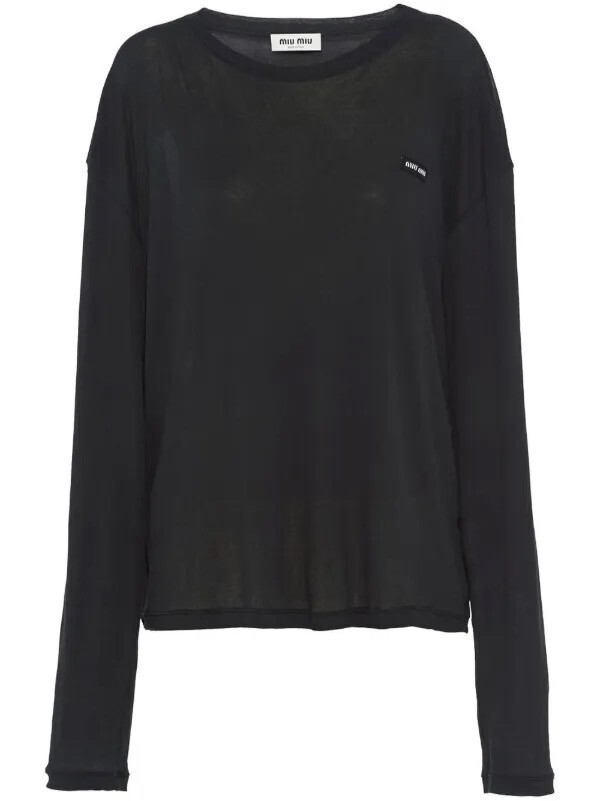 Miu Miu ロゴ ロングTシャツ