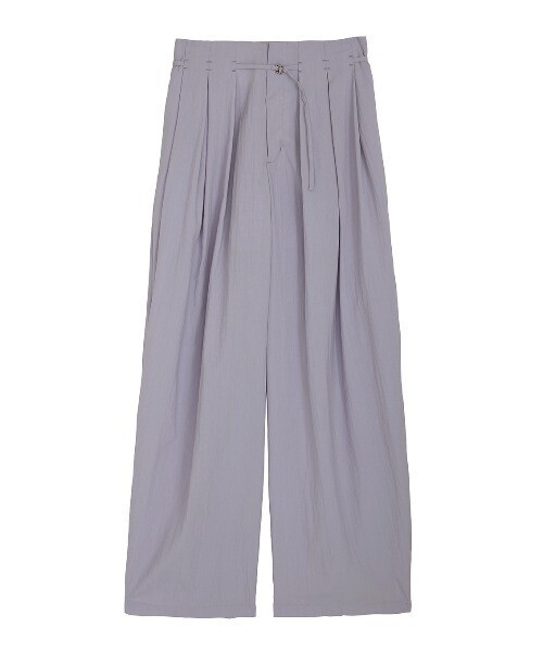 Ameri MEDI MULTI TUCK NARROW BELT PANTS