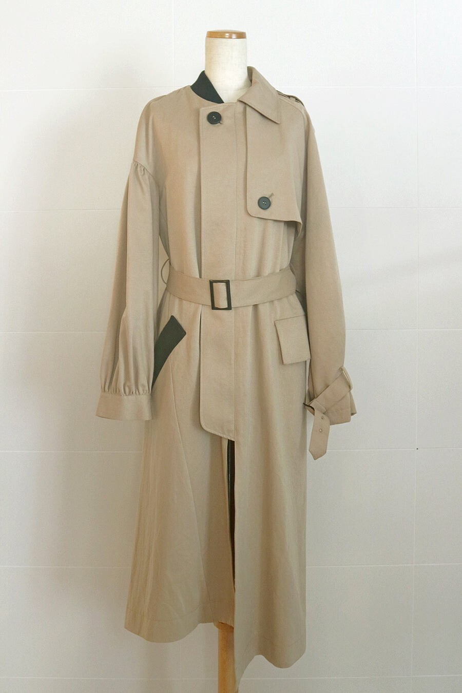 AULA AILA HALF COMBINATION TRENCH COAT