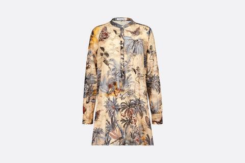Dior 「Toile De Jouy」プリントコットンベールブラウス