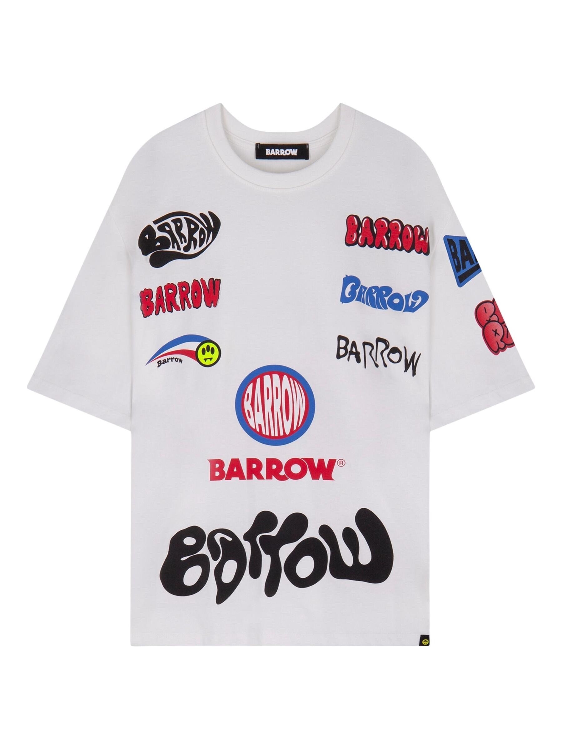 Barrow フェイク・パッチ・コットンTシャツ