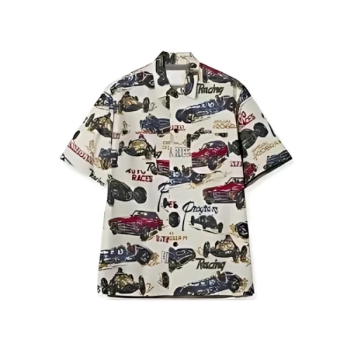 sacai Car Race / Tropical Print Shirt