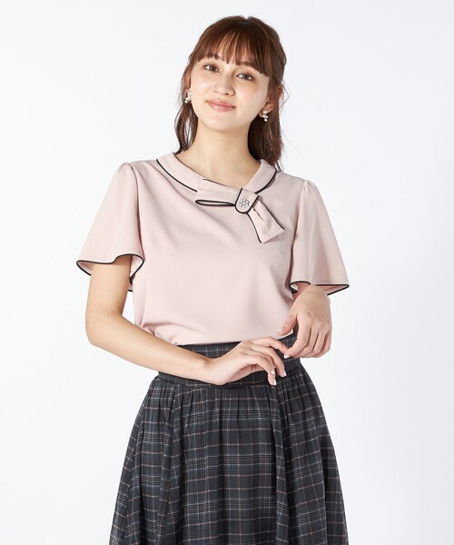 LAISSE PASSE 配色ブラウス