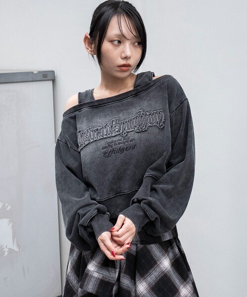 WEGO ドッキングオフショルショートスウェット