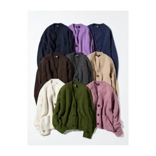 UNIQLO スフレヤーンショートカーディガン