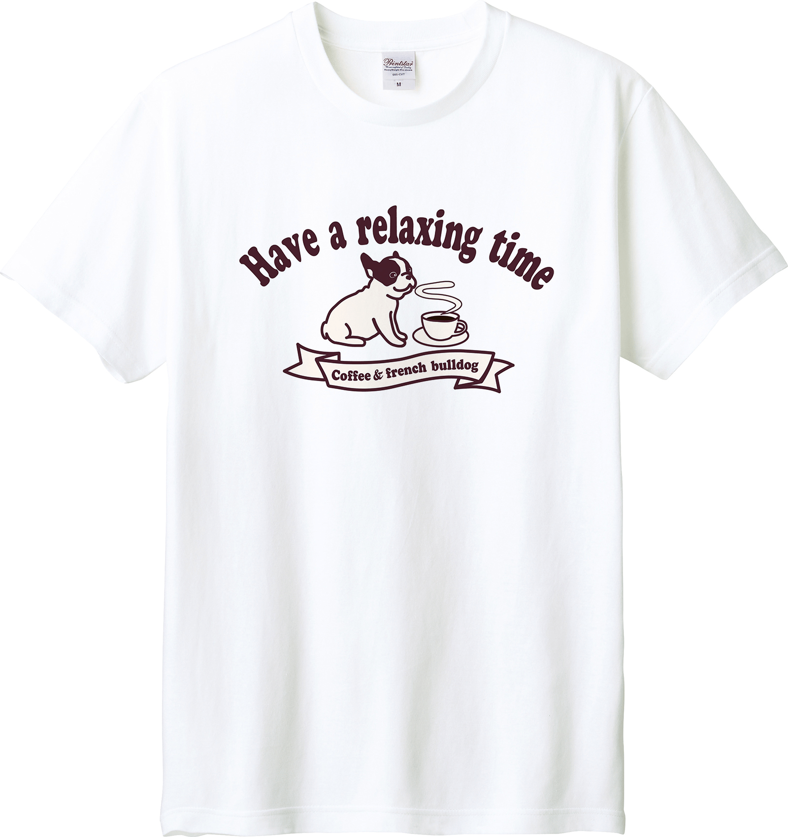 Hoimi Tシャツ/フレンチブルドッグとコーヒー