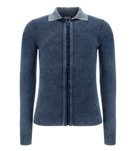 DIESEL Ribbed-Knit Straight Hem Jumper