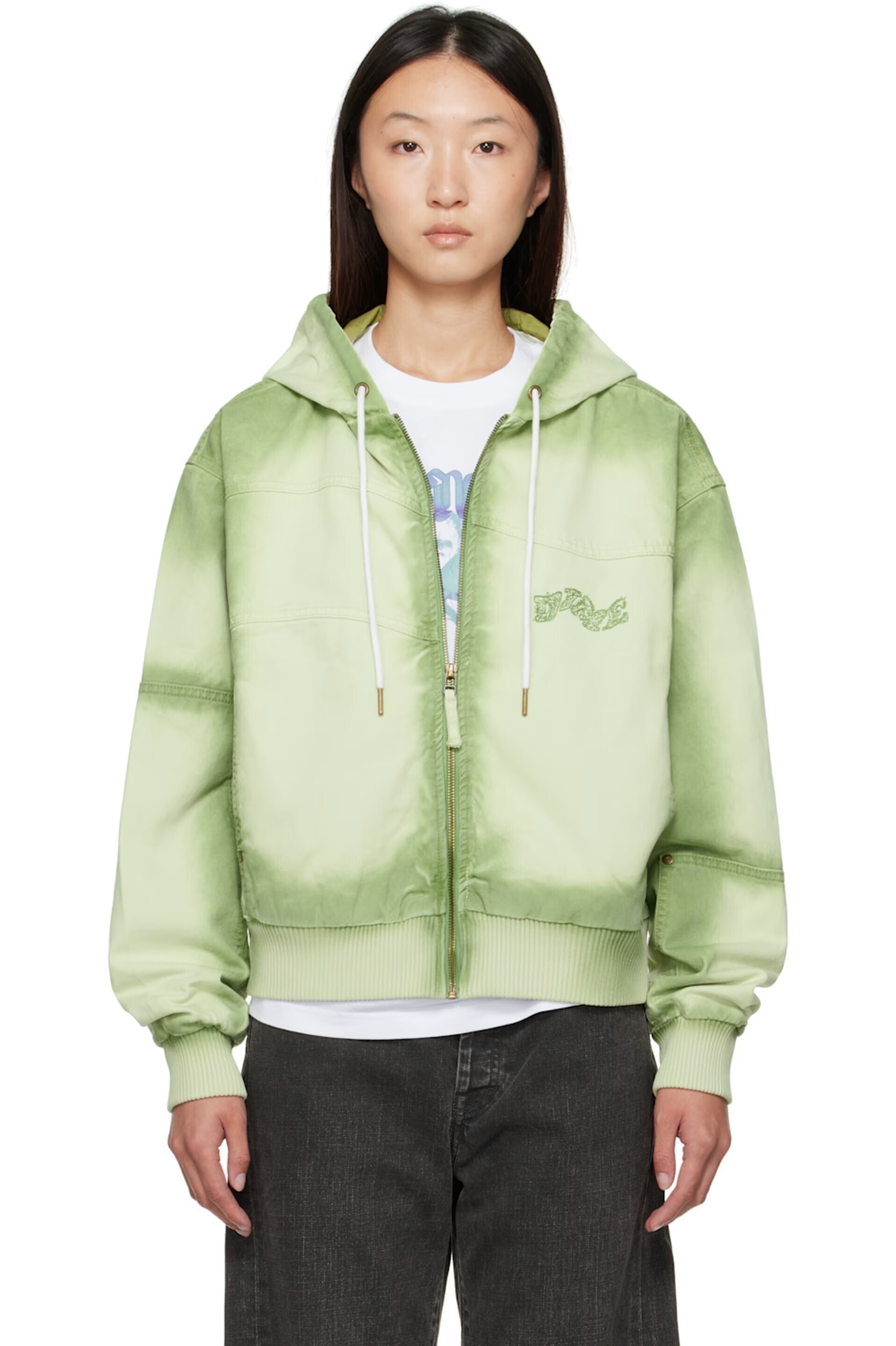 DIME Green Hooded Utility Jacket