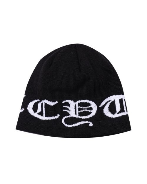 LECYTO Lettering Jacquard Beanie_[Black]
