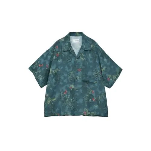 NIPOALOHA 軍鶏-SHAMO SHORT SLEEVE SHIRT