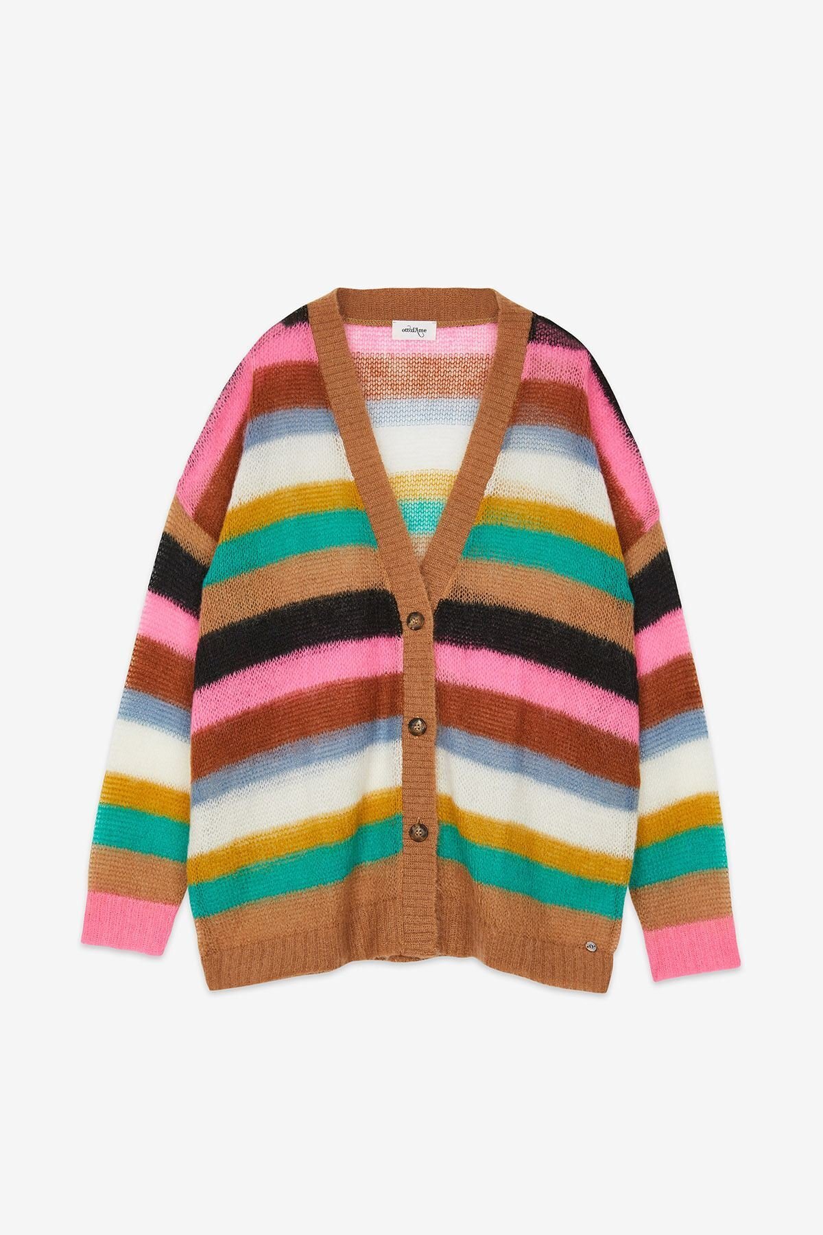 ottod'Ame Mohair-blend cardigan