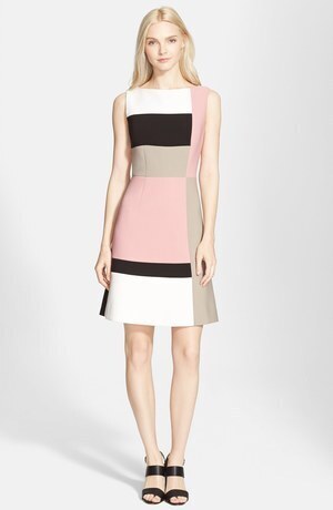 kate spade new york colorblock a-line dress