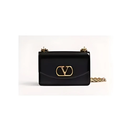 VALENTINO ガラヴァーニ ヴェイン シャイニーカーフスキン スモール ショルダーバッグ