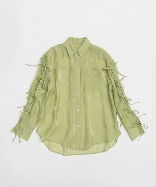 MAISON SPECIAL Oversize Shear Ribbon Shirt