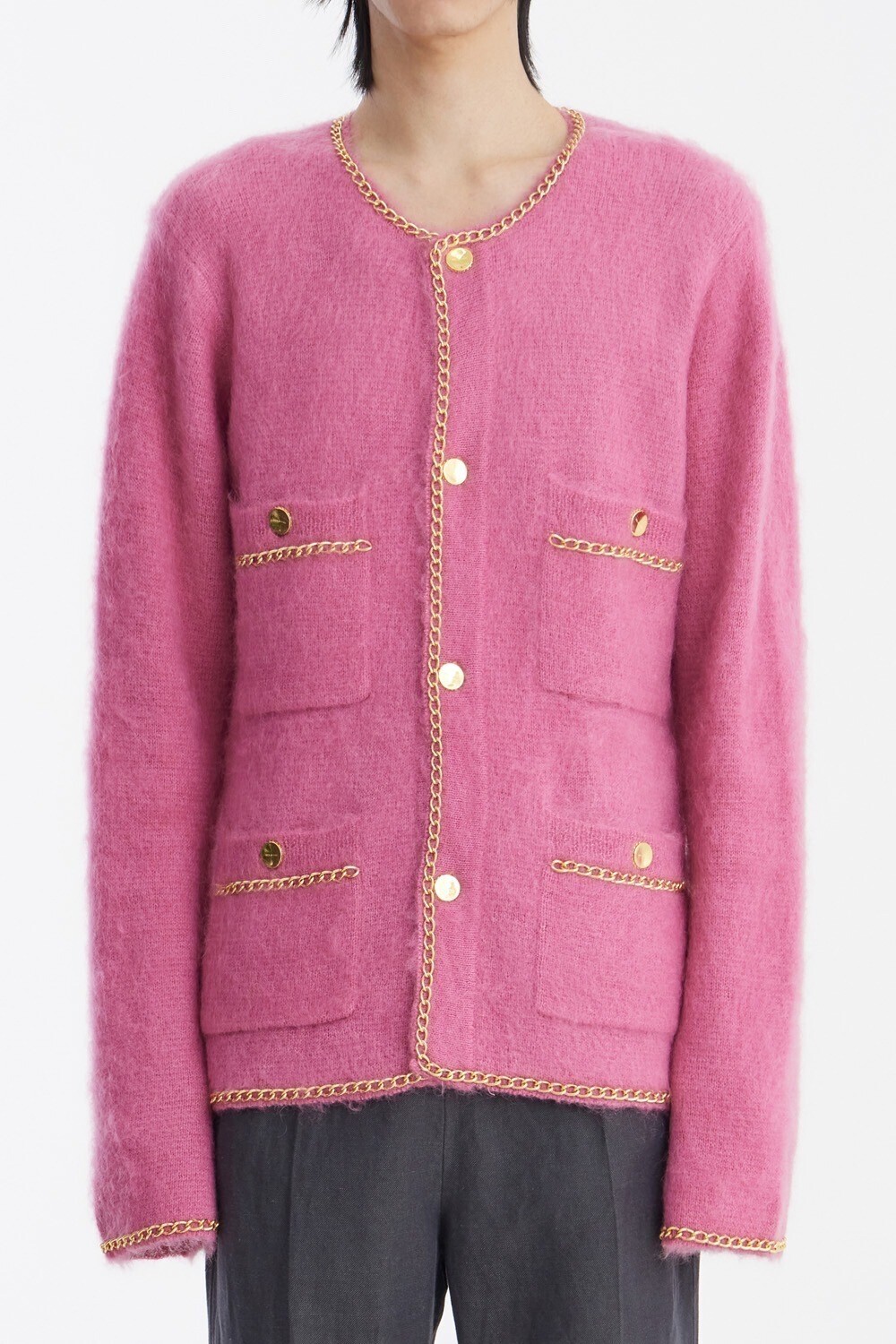 BED J.W. FORD Chain Mohair Cardigan