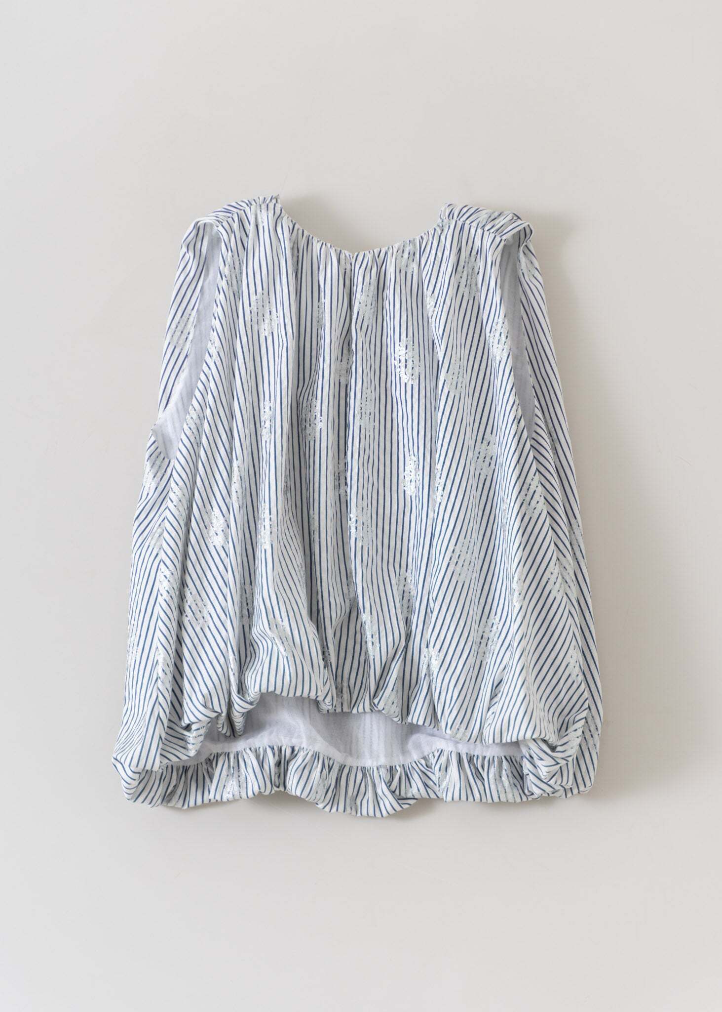 NE QUITTEZ PAS Poplin Foil Print Balloon Top
