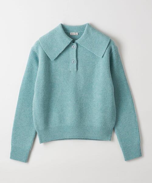 STEVEN ALAN ウール ナイロン 2ボタン ニット