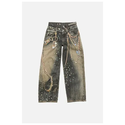 Acne Studios トロンプルイユジーンズ (Trompe L'Oeil Print Jeans)