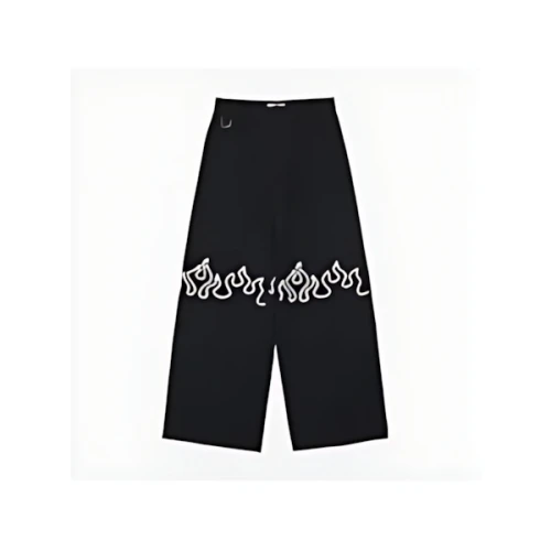 TENDER PERSON FLAME STUDS STRIPE PANTS