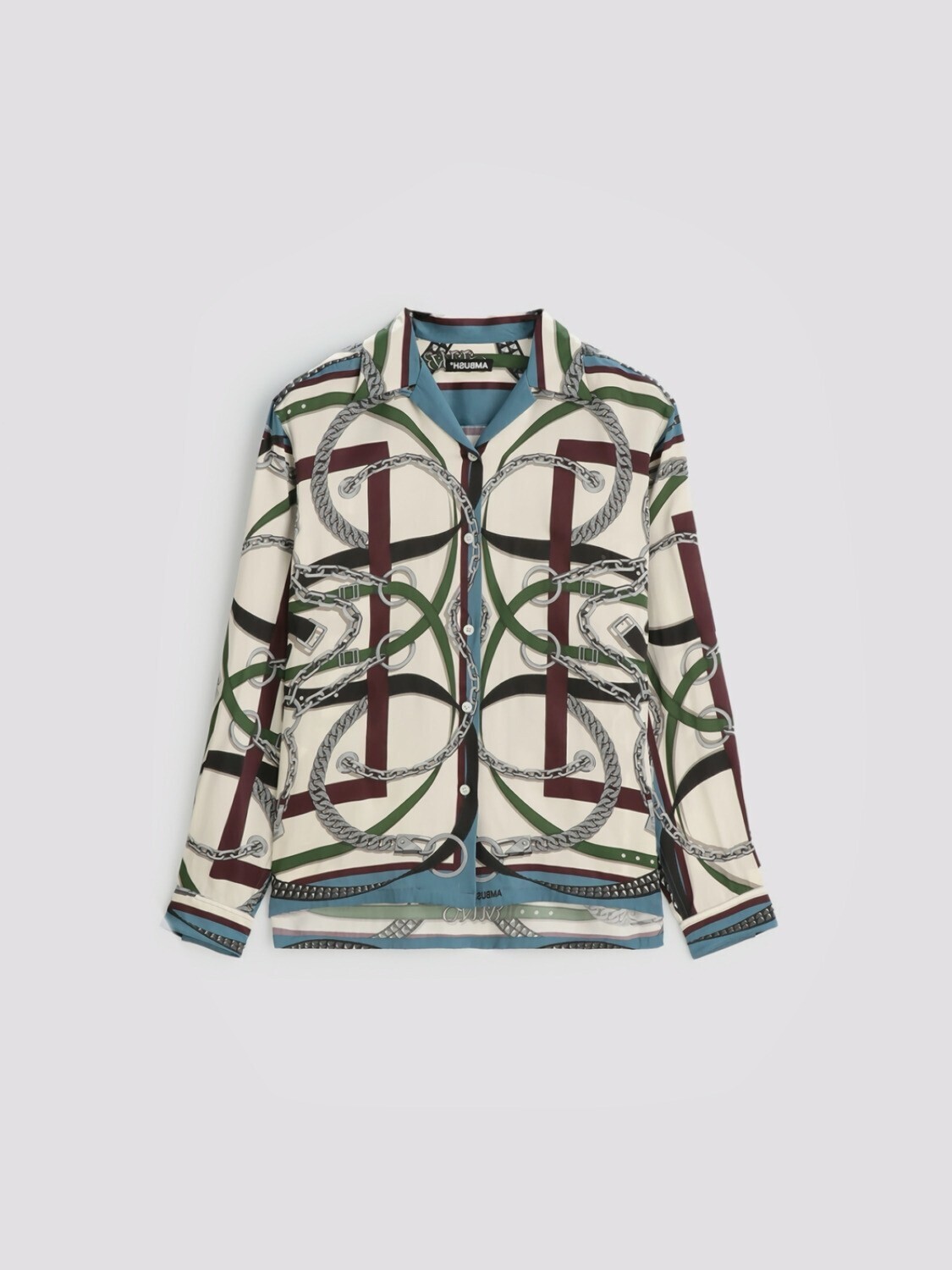 AMBUSH SCARF PRINT LONG SLEEVE SHIRT