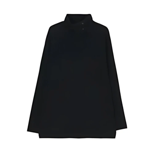 Ground Y ULTIMA JERSEY ASYMMETRY COLLAR LONG SLEEVE T-SHIRT