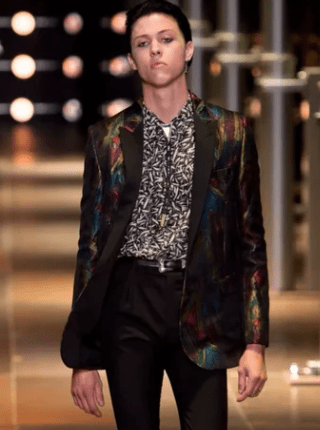 SAINT LAURENT artistic blazer jacket