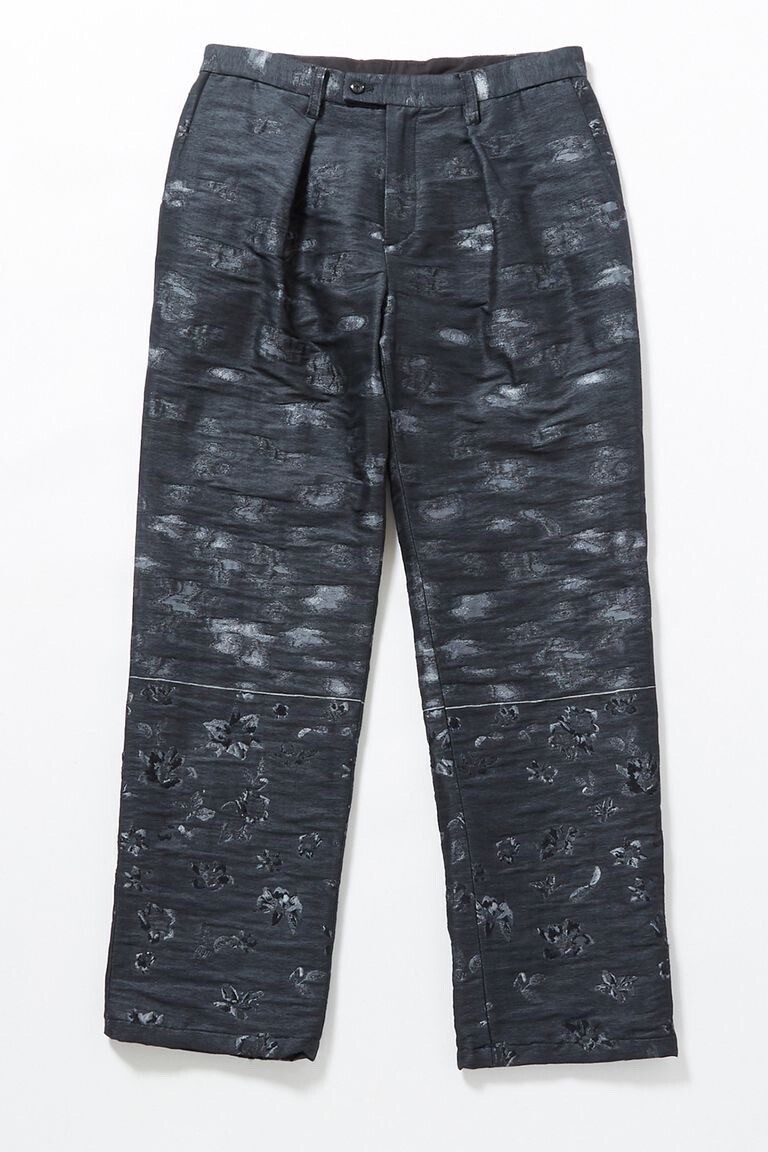 meagratia Flower jacquard trousers / フラワー ジャガード トラウザーズ