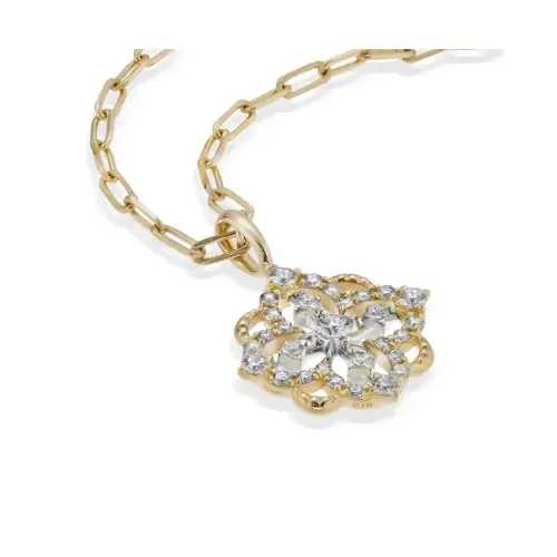 Star Jewelry K18 Pt950 チャーム VINTAGE LACE