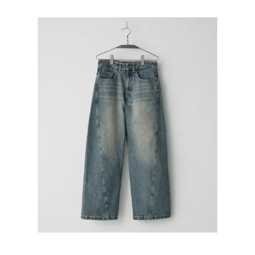 LIDNM VINTAGE WASHED CURVED DENIM