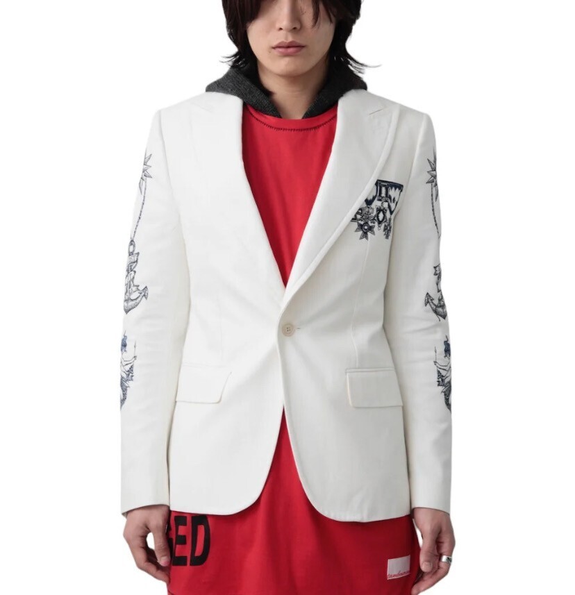 Alexander McQueen EMBROIDERY TAILORED JACKET