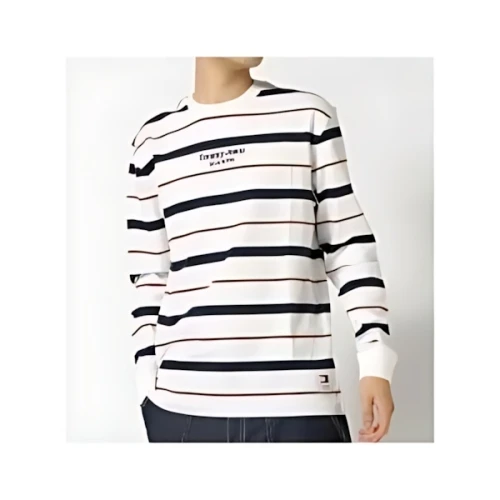 Tommy Hilfiger レギュラーストライプロングスリーブTシャツ